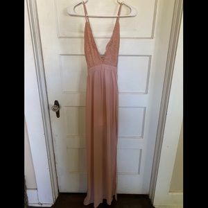 Blush Pink Maxi Dress